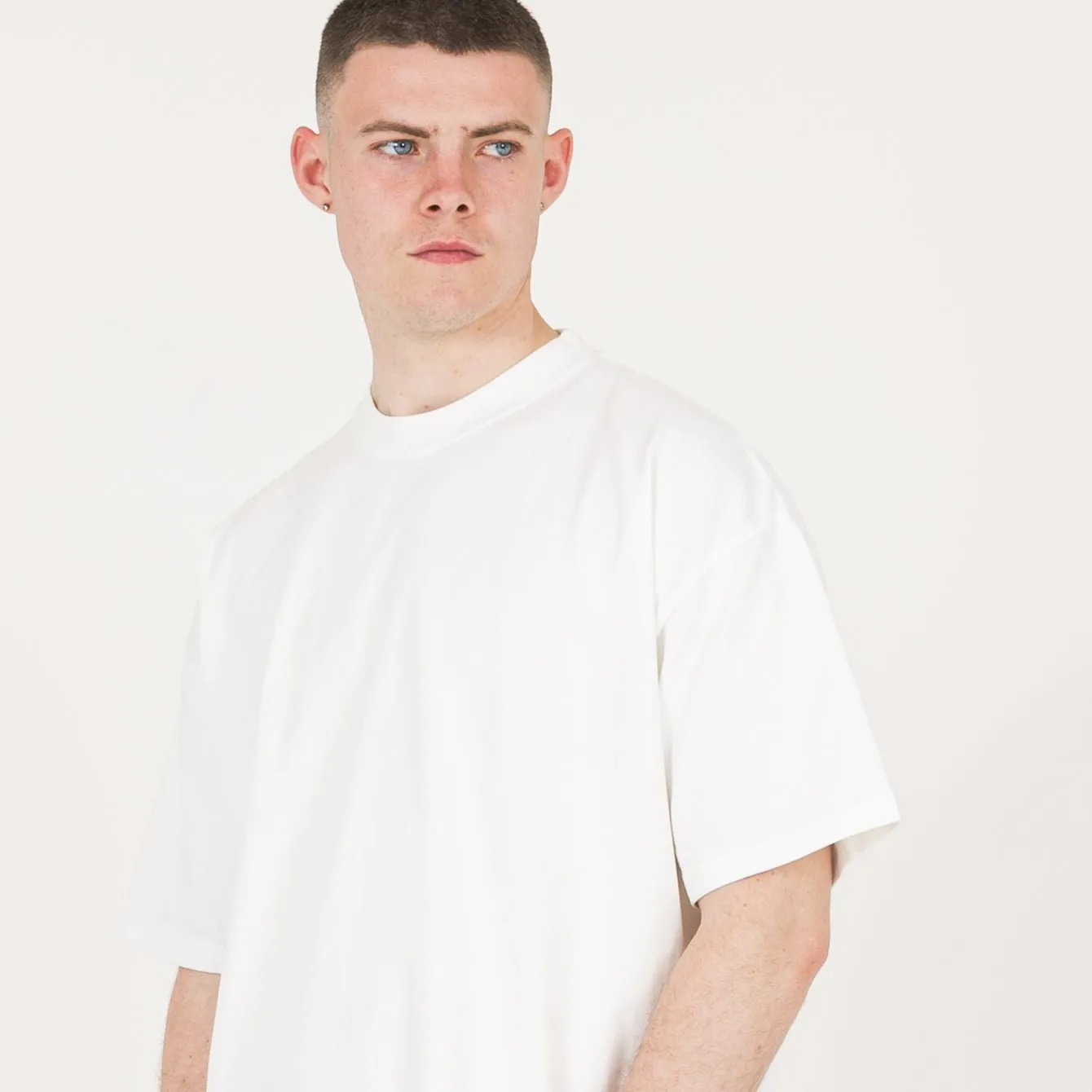 Cropped T-Shirt - Bone White