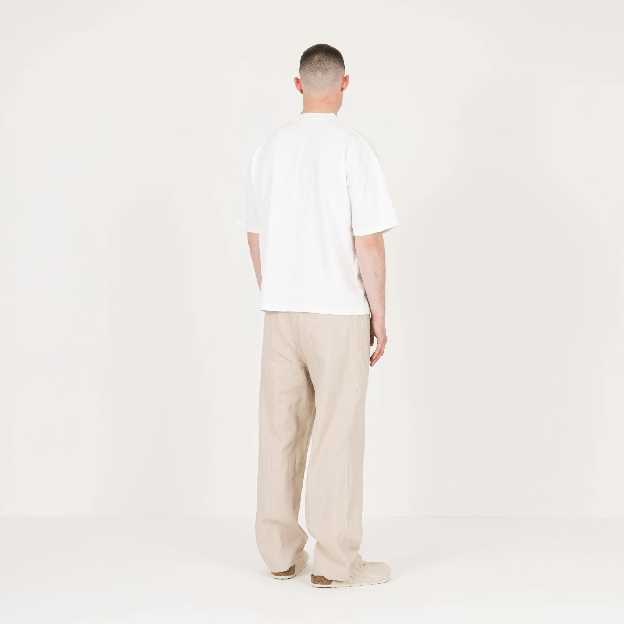 Cropped T-Shirt - Bone White