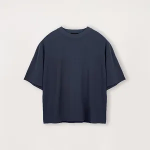 Cropped T-Shirt - Navy