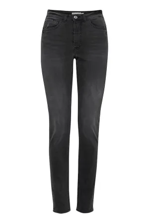ICHI Lulu Washed Grey Jeans