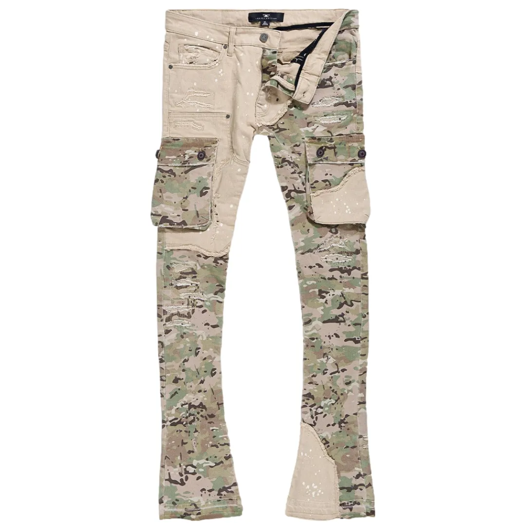 JORDAN CRAIG ROSS STACKED PLATOON GARGO DENIM - CAMO 2.0