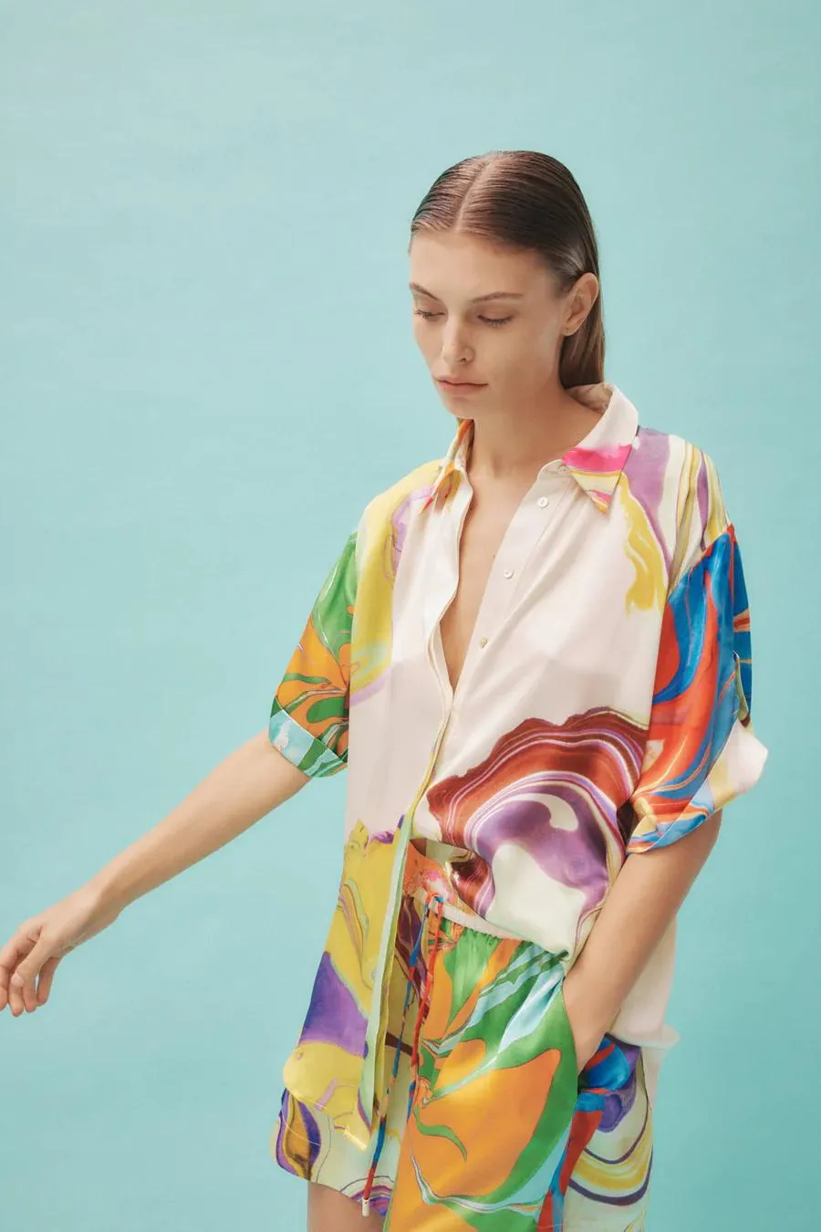 Luca Silk Shirt Multi