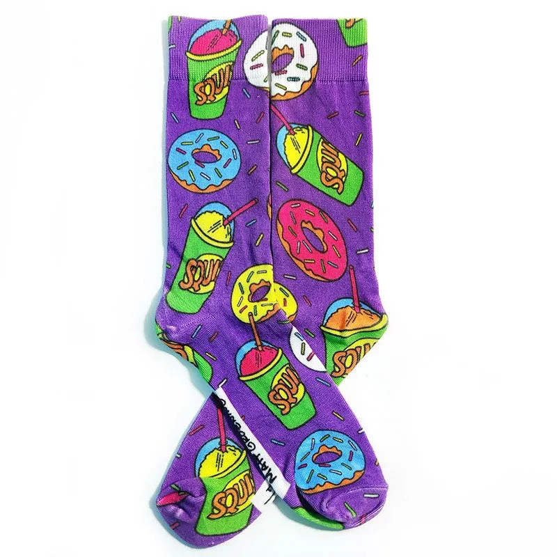 Street Style Cartoon Printed Casual Socks Set