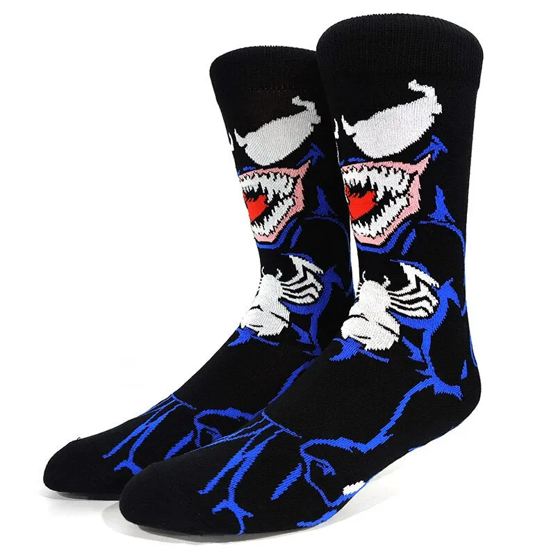 Street Style Cartoon Printed Casual Socks Set