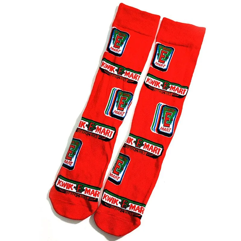 Street Style Cartoon Printed Casual Socks Set