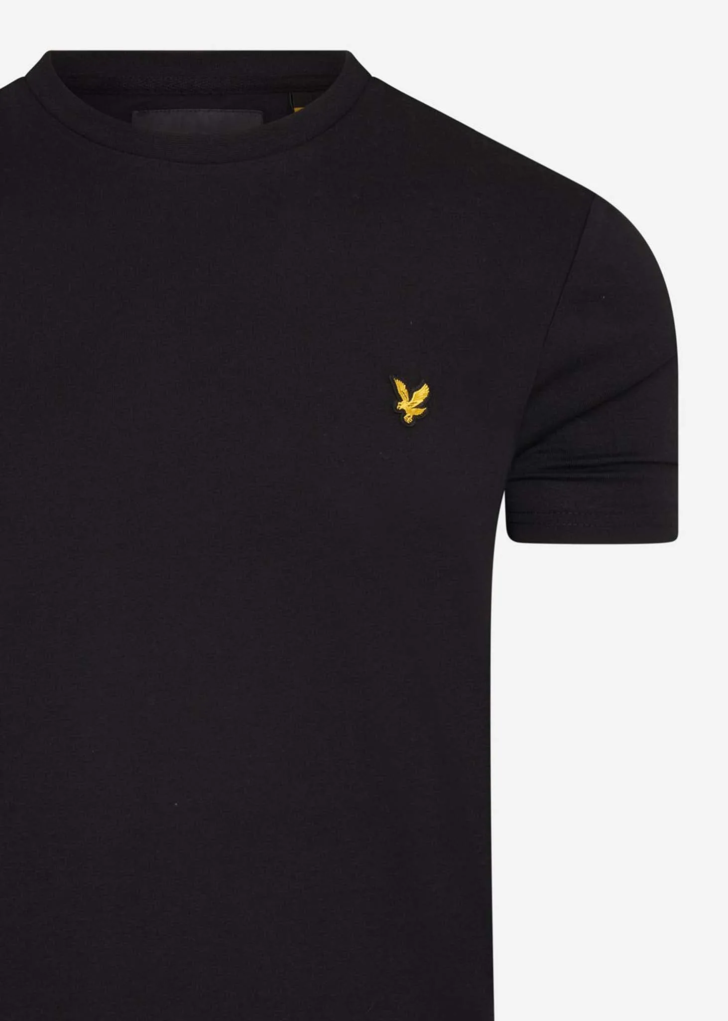 T-Shirt mit Rundhalsausschnitt - Tiefschwarz