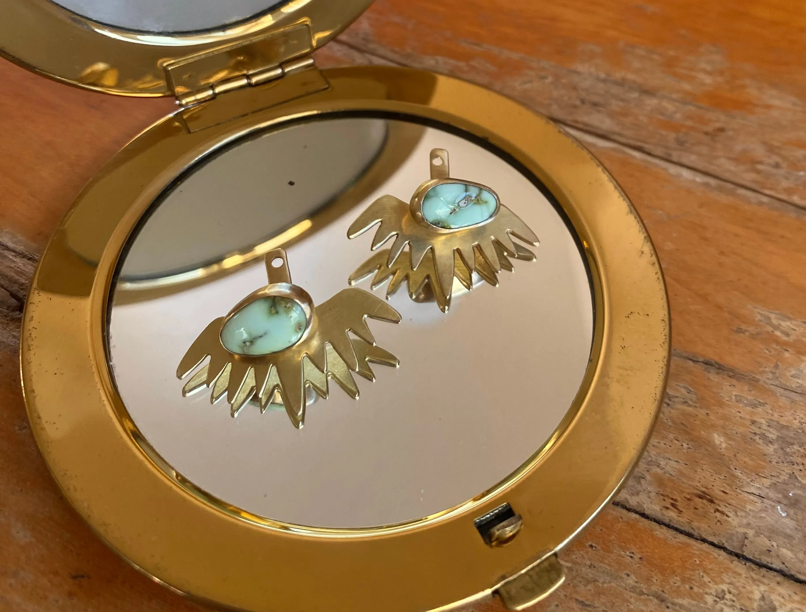 Turquoise Ear Jackets