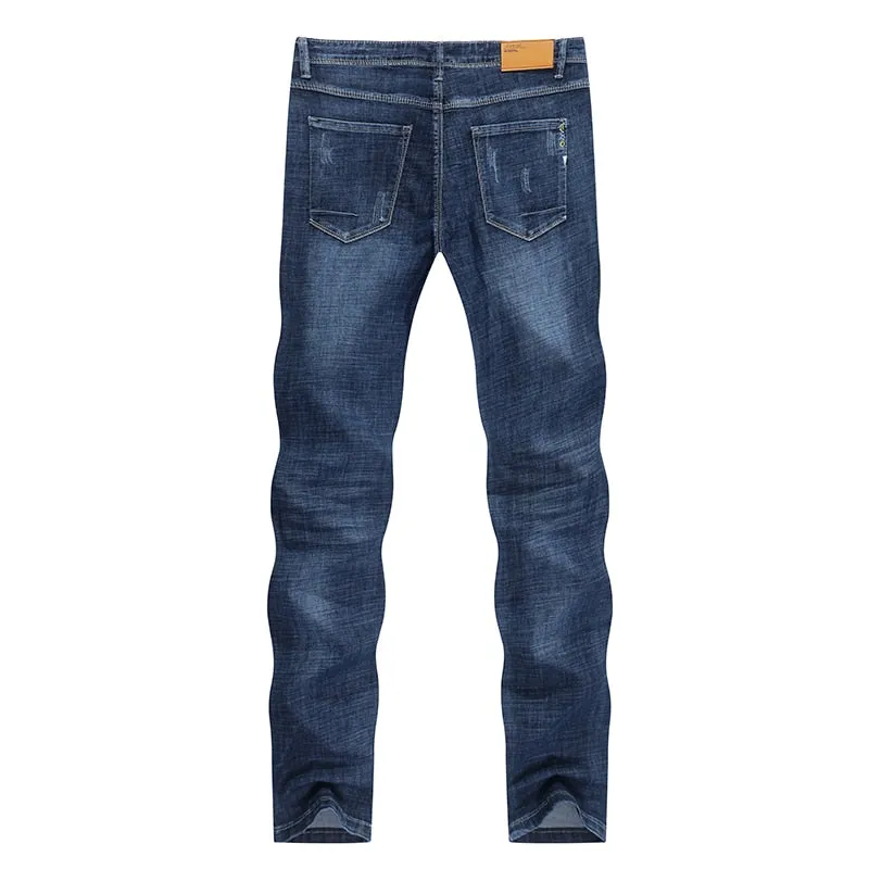 West Louis Elastic Leisure Long Brand Jeans