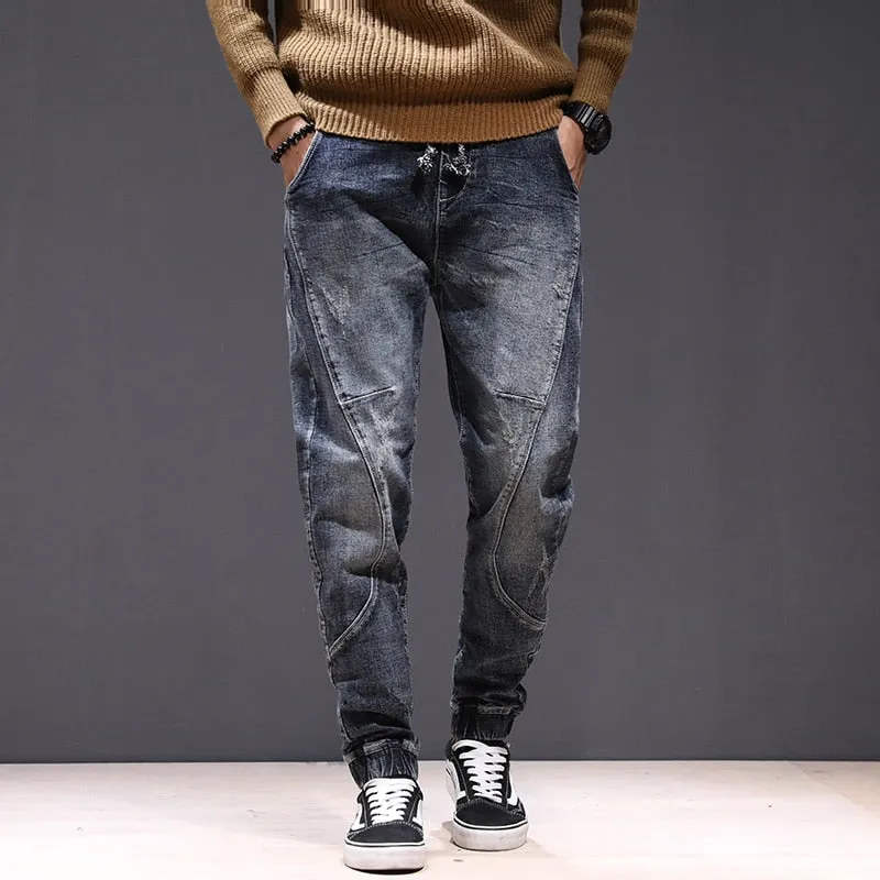 West Louis Elastic Waist Ruched Leisure Jeans