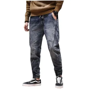 West Louis Elastic Waist Ruched Leisure Jeans